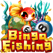 Bingo Fishing game icon mixing sea creatures and bingo balls