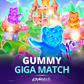Gummy Giga Match slot icon with candy pieces