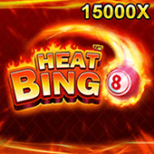Heat Bingo hot chart icon with flaming bingo balls