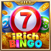 Irich Bingo slot icon with a bingo ball tray