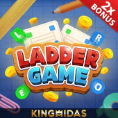 Ladder Game icon with a stepped prize ladder