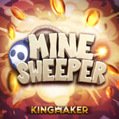 Minesweeper game icon with a flagged mine tile