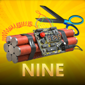 Nine game icon with a bold number nine