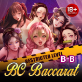 Sexy Blockchain Baccarat B B game icon with a magenta table frame